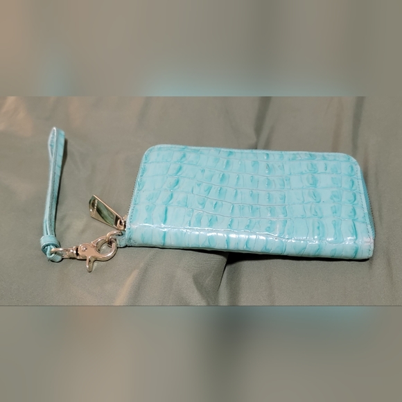 Brahmin Bags Brahmin Light Bluish Green Wallet With Wristlet Poshmark